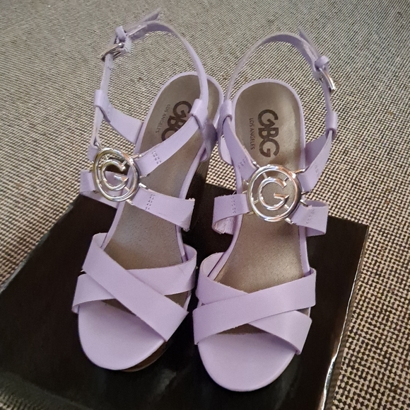 Lilac platform heels - Picture 2 of 6